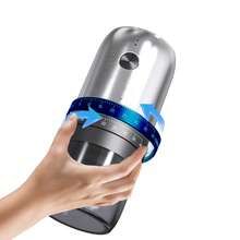 Rechargeable Electric Coffee Grinder, Portable Cordless Coffee Bean Grinder With Stainless Steel Blades, Adjustable Coarseness, USB Charging, Quiet & Powerful - Perfect For Travel - Black - View 4