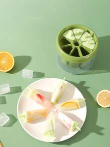 Popsicle Mold, Homemade Ice Cream/Popsicle Maker, Kids Ice Lolly Tray, Ice Cube Trays, Ice Pop Molds - Multicolor - View 9