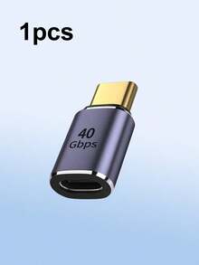 1个USB Type-C适配器，40Gbps USB-C公头转母头适配器，支持8K@60Hz和100W快充，USB母头转USB-C公头适配器，兼容Thunderbolt 4/3、USB-C、集线器、扩展坞、平板电脑 - 彩色 - 查看 11