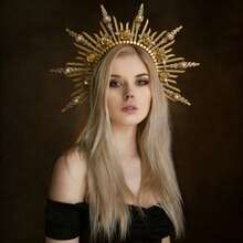 1pc Halo Crown Headband, Ideal For Creating Goddess-Like Looks At Fashion Shows, Parties, Travels, Eid, Ramadan, And Ramadan Blessings - A - View 4