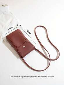 Women's Handbags Soft Pu Leather Shoulder Bags Adjustable Strap Large Capacity Crossbody Bags For Women Ladies Phone Purse Flap - Multicolor - View 3