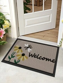 DAJIANG 1pc Thick PVC Rubber Non-Slip Doormat, Waterproof & Durable, Suitable For Indoor & Outdoor, Easy To Hand Wash & Clean, Applicable For Home And Commercial Spaces, Multiple Sizes Available - Multicolor - View 6