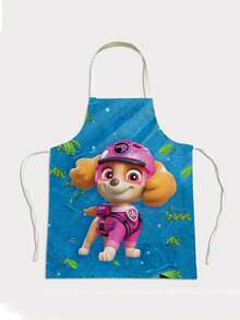 Paw Patrol 1pc Cartoon Pattern Apron, Suitable For Painting, Handicrafts, Cooking, Kitchen Protection - Multicolor - View 10