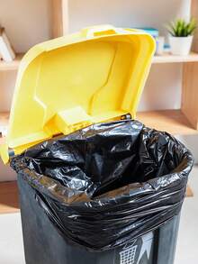 10/50个装，重型垃圾袋，大号垃圾袋，加厚塑料垃圾袋，工业垃圾袋，花园落叶袋，重型垃圾桶，家用花园商用垃圾袋 - A - 查看 4