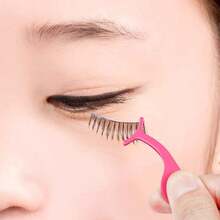 Kit de extensión de pestañas 3 en 1 con pinzas, rizador y cepillo con caja de almacenamiento - 3 piezas/juego - Ver 6