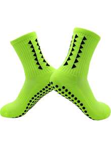 男士加厚缓冲中筒足球/篮球袜，防滑专业训练运动袜，吸湿透气 - 彩色 - 查看 11