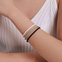 BAMOER 925 Pure Silver Red Lucky Bracelet, Original Base Model European Women's Adjustable Design (16-21cm) - Perfect For Girl's Birthday Gifts & Daily Wear Women's Jewelry - Multicolor - View 2