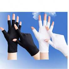 Stay Protected This Summer: Thin Half Finger Sunscreen Gloves For Women - Multicolor - View 10