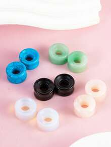 一对时尚波西米亚复古摇滚风天然石镂空耳扩，男女皆宜，适合日常佩戴和聚会，是馈赠佳品。 - Ear gauge - 查看 1