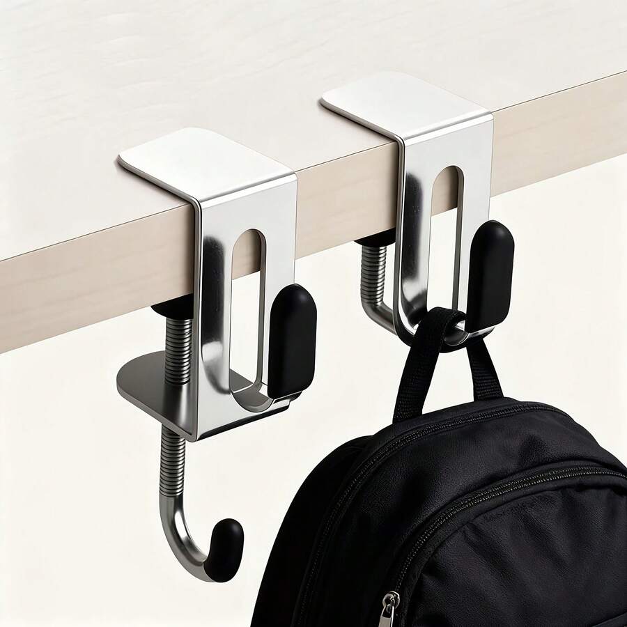 2个不锈钢办公隔断挂钩 - A - 查看 1