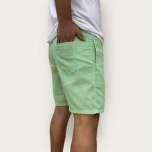 Kit 3 Bermuda Cargo Linen Premium Shorts Mauricinho Men's Casual Basic Comfortable - 薄荷綠 - 查看 3