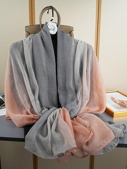 1pc Spring/Summer New Lightweight Chiffon Printed Scarf/Shawl, Sunscreen Scarf Suitable For Daily Use