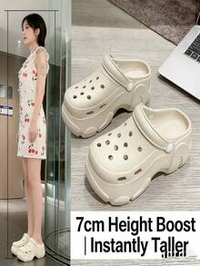 女士透气防滑户外沙滩凉鞋，时尚厚底拖鞋 - 多色 - 查看 4