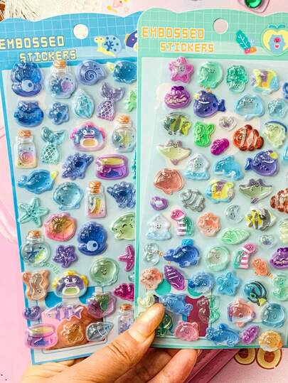 3D Cartoon Embossed Stickers, Interesting Decorative Stickers For Children, Waterproof Transparent Crystal Stickers, DIY Sticker Materials. Decorative Sticker Gifts. Home Room Decor, Party Decor, Birthday Gifts, Various Holiday Gifts, Fashionable. Fashion Item. DIY. This Is A Gift For Friends Or Partners. Graduation Ceremony - Opening Ceremony. Back To School Gift - Graduation Gift. Valentine's Day Gift. Decorative Stickers, Essential For Back To School Season. Party