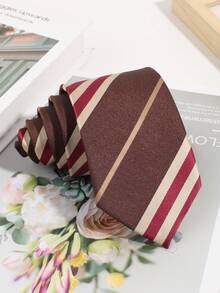 1 pieza Corbata de hombre a rayas versátil y casual, adecuada para el uso diario, negocios y ocasiones de fiesta - Multicolor - Ver 11