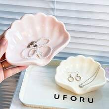1 khay đựng trang sức bằng nhựa một lớp, thích hợp để đựng đồng hồ, dây chuyền và bông tai, kiểu dáng trang trí nghệ thuật, vật trang trí bàn làm việc cho nhà cửa, phòng khách, quà tặng đám cưới và ngày lễ, lưu trữ và trưng bày trang sức, thẩm mỹ hiện đại, quà tặng ngày Valentine, quà tặng cho bạn gái, vợ, mẹ, sử dụng được quanh năm. - Nhiều màu - Xem 4