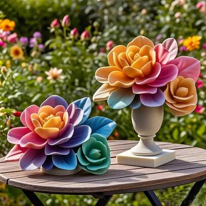 1pc 3D Elegant Rose Design Silicone Candle Mold, Ideal For Making Candles, Resin Art, Clay Projects And Aromatherapy Products. This Pink And White Floral Mold Is A Perfect Home Decor Item, Also Suitable For Birthday/Valentine''s Day Occasions.