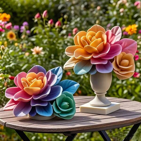 1pc 3D Elegant Rose Design Silicone Candle Mold, Ideal For Making Candles, Resin Art, Clay Projects And Aromatherapy Products. This Pink And White Floral Mold Is A Perfect Home Decor Item, Also Suitable For Birthday/Valentine''s Day Occasions.