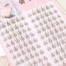 120片棕色透明茎向日葵假睫毛，操作简单，适合女性日常通勤、派对、约会等场合。 - 查看 4