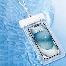 Mobile Phone Waterproof Bag Touch Screen Diving Cover Swimming Takeaway Hot Spring Dustproof Bag Waterproof Mobile Phone Case - Black - View 3