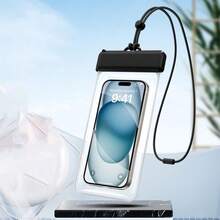 Mobile Phone Waterproof Bag Touch Screen Diving Cover Swimming Takeaway Hot Spring Dustproof Bag Waterproof Mobile Phone Case - Black - View 7