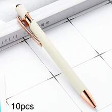 Customized Text/Logo Aluminum Barrel Ballpoint Pen, Metal Medium Ballpoint Pen With Push Button - Multicolor - View 16