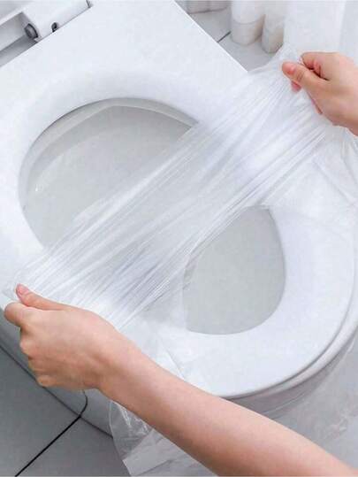 Disposable Plastic Toilet Seat Covers, Waterproof And Non-Slip, Individually Packaged, Suitable For Travel, Toilet Training For Toddlers, Pregnant Women, And Adults, Ideal For Road Trips