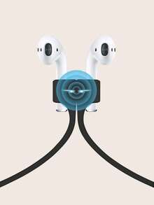 柔软硅胶防丢磁吸绳耳机线，兼容苹果 2/1/3/4，兼容 Pro蓝牙无线耳机耳塞挂绳 - 彩色 - 查看 7