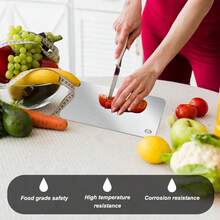 High-Quality Stainless Steel Cutting Board Set - Durable, Easy To Clean, Essential For Kitchen And Outdoor, Space-Saving, Anti-Rust, Suitable For Food - Silver - View 10