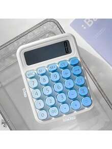 Big Screen Keys Computer Financial Accounting Multi-Color Gradient Calculator Special For Students Back To School Gift - One-size - View 8