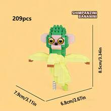 Tung Tung Sahur Character Building Blocks Toy, Tralalero Tralala, LiriLi Larrla, Boneca Ambalam Character Building Blocks Toy, Gift For Party, Birthday - Multicolor - View 14