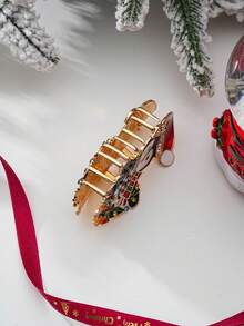 1pcs2026The New European And American Christmas Penguin Hair Clips Are Suitable For Wearing During Festivals, Cute And Sweet Summer Hair Accessories Beach Claw Clips Vacay Hair Claw - Multicolor - View 5