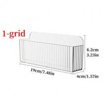 1/3 hộp đựng mỹ phẩm treo tường, hộp đựng đồ trang điểm bằng nhựa dùng để đựng son môi, cọ trang điểm, sơn móng tay, sản phẩm chăm sóc da - Hộp đựng đồ ẩn trong cửa tủ gương. Kệ đựng đồ trang điểm cho bàn trang điểm phòng tắm. - trong suốt - Xem 10