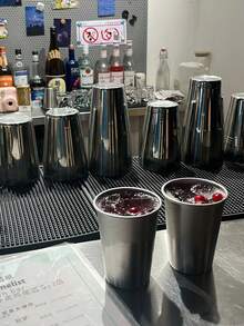 1/2个装防碎冰茶杯、啤酒杯、咖啡杯、果汁及饮料杯，适用于餐厅、家庭、酒吧等场所。 - 彩色 - 查看 11