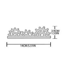 Creative Gear Dies, DIY Scrapbooking Album And Embossing Stencil, Greeting Card Making Tool, Card Paper Cutting Crafts ,Gift Card Making Template Die Cuts. - Silver - View 7
