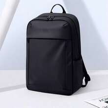 Mochila Negra Impermeable para Hombre, Mochila de Viaje y Estudiantil, Portátil para Laptop de 15.6/16 Pulgadas, Diseño de Negocios y Oficina, Gran Capacidad con Múltiples Compartimentos, Ideal para Uso Diario o Regalo - Ver 1