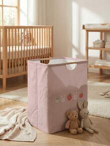 Giỏ đựng đồ giặt gấp gọn dung tích lớn, in họa tiết trái cây, tay cầm bằng gỗ, đa năng dùng cho phòng tắm, phòng trẻ em, đựng quần áo bẩn, đồ chơi và đồ dùng gia đình. - Nhiều màu - Xem 13