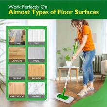 8 Pieces Of Multi-Functional And Practical White Mop Cloth For Household Use, Soft And Wear-Resistant, Does Not Damage The Floor, Strongly Absorbs Dust And Stains, And Is A Universal Tool For Cleaning - 8 cái - Xem 3