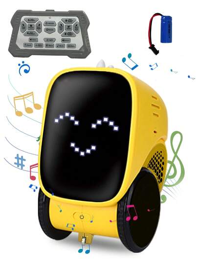 1 pieza Juguete de robot para niños, robot inteligente recargable con control de voz, grabación de diálogo, sensor táctil, programación de educación temprana, adecuado para niños y niñas de 3 a 12 años, gran regalo para cumpleaños, Navidad, Pascua