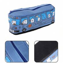 Pencil Case Creative Large Capacity Bus Pencil Case Cartoon Pencil Case Student Bus Pencil Case Stationery Case School Supplies - 紅色 - 查看 3