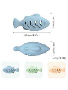 Silicone Fish Cat Toy, Self-Entertaining Cat Wand Teaser Toy - View 5