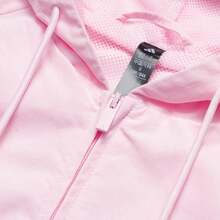 Adidas 女士夹克/外套，DCE WV LL JKT，轻便舒适休闲运动通勤夹克 KR7603 - 清澈粉/淺灰色 - 查看 4