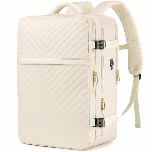 Mochila de viaje grande de mano - Mochila de equipaje impermeable aprobada para vuelos, tamaño de artículo personal para mujeres y hombres, cabe laptop de 17 pulgadas, bolsa de viaje antirrobo para la noche y día