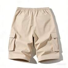 Men's Cargo Shorts, Casual Multi-Pocket Work Pants, Street Style For Summer - Khaki - View 5