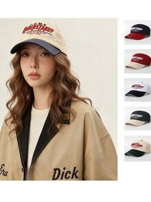 "C.O.M.E Understand" Embroidered Contrast Brim Baseball Cap Streetwear Adjustable Dad Hat "Keep Up With My Rhythms" Slogan Baseball Cap Street Style Embroidered Baseball Cap | Adjustable Contrast Brim Dad Hat - Embroidered Baseball Cap - View 11