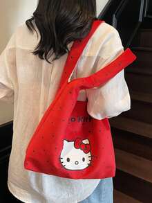 SANRIO 女士波点手提包，新款时尚百搭大容量可爱卡通单肩斜挎包 - 彩色 - 查看 3