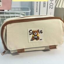 双层多功能拉链按扣铅笔盒，高品质，是送给家人、朋友和同学的绝佳礼物，也是学生奖励编号礼品。 - 粉紅 - 查看 7