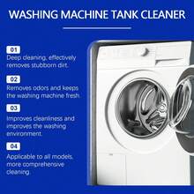 jakehoe Washing Machine Cleaning Tablets - Front & Top Load Washing Machine Deep Descaling & Deodorizing | Powerful Descaling & Stain Removal For Hard Water Areas | Cleans Drum, Tub, Water Pump, Filter & Rubber Door Seal | Odor-Eliminating Cleaning Supplies - Blue - View 3
