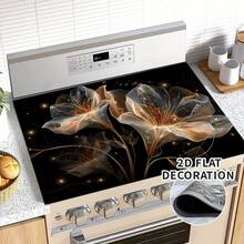 (Bán chạy!!) 1 tấm lót bảo vệ bếp phẳng 2D, chịu nhiệt, chống trượt bằng cao su, phù hợp với bếp từ, bếp kính và là tấm lót đa năng chống trầy xước, lựa chọn tốt nhất cho lò nướng, máy giặt, máy sấy và trang trí nhà bếp. - Nhiều màu - Xem 17