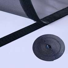 DIY Self-Adhesive Anti-Mosquito Mesh Screen For Kitchen, Bedroom, All Seasons, Home Window Use, Handmade Decoration, Black Mesh With Black Edges, Breathable Anti-Insect Net - Black Mesh Window Screen - View 3